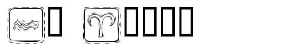 KR Astro font preview